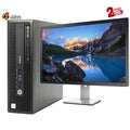 HP EliteDesk 800 G1 SFF Desktop Computer Core i7-4th, 8GB Ram, 480GB Ssd, 500GB Hdd, 24 inch LCD, Keyboard & Mouse, Wifi T91212