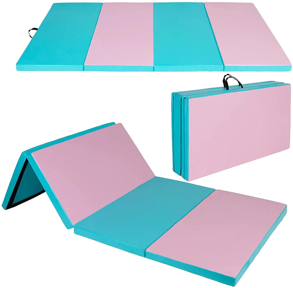 4'x10'x2'' Folding Exercise Mat with Carrying Handles X245