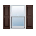 12 inch x 36 inch Vinyl Raised Panel Shutters X72532