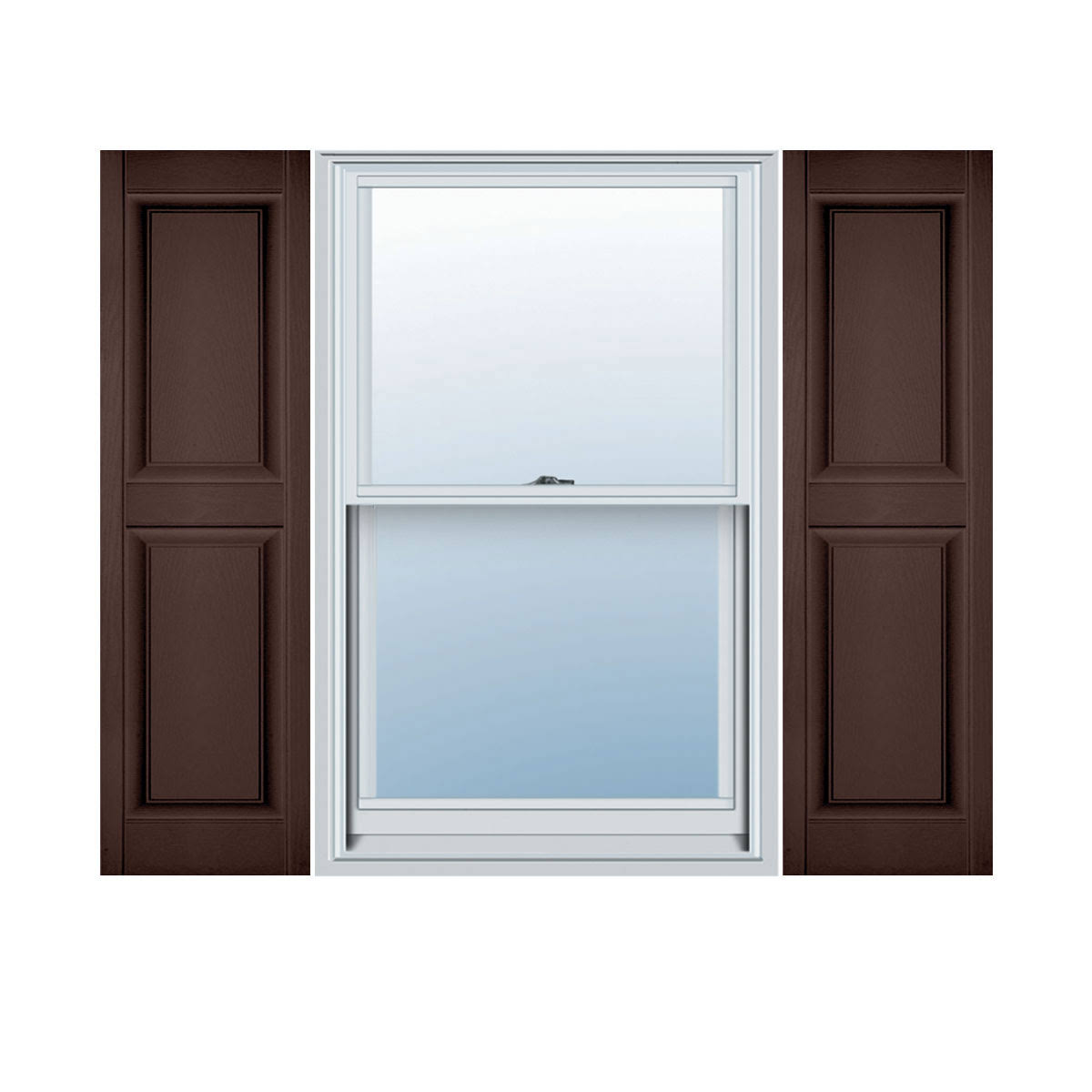 12 inch x 36 inch Vinyl Raised Panel Shutters X72532