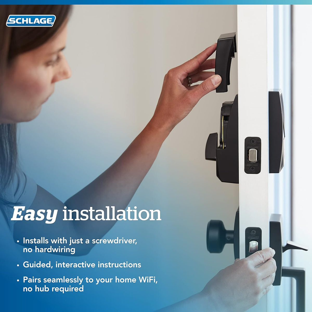 Bright Chrome Smart WiFi Deadbolt L30817