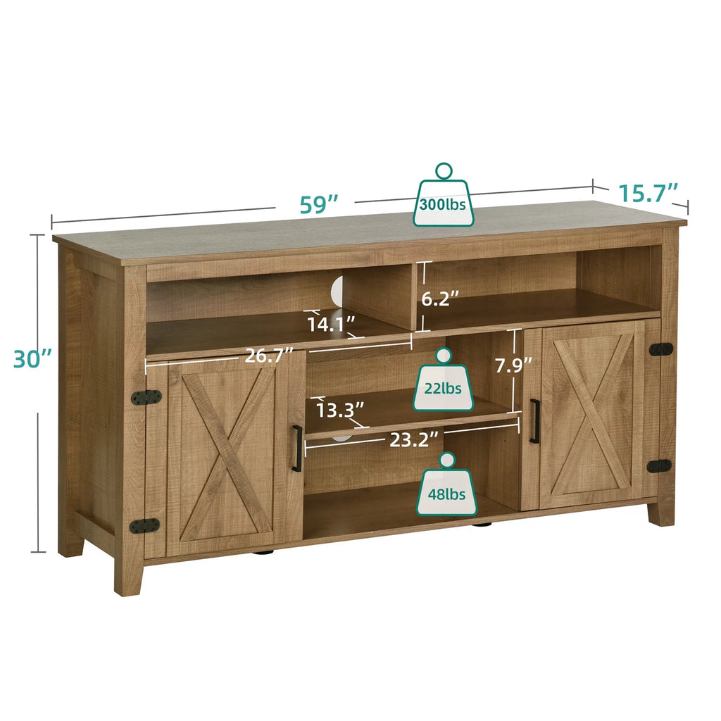 Farmhouse TV Stand for 65 Inch TV W591