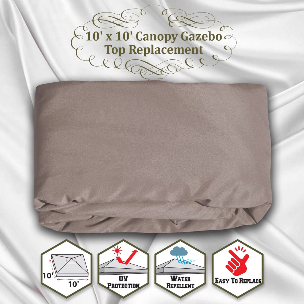 Replacement Top Cover for 10'X10' Gazebo Canopy A13558