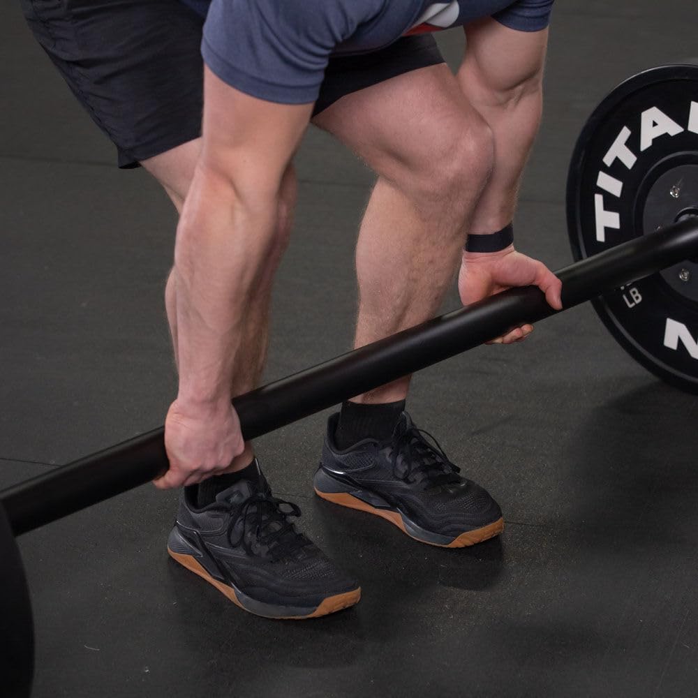 7 FT Fat Grip Olympic Barbell, Powder-Coated Steel S748