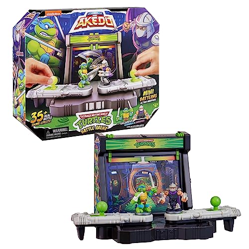 Teenage Mutant Ninja Turtles Battle Arena with 35+ Battle Sound Effects and 2 Exclusive Battling Mini Warriors Q1709