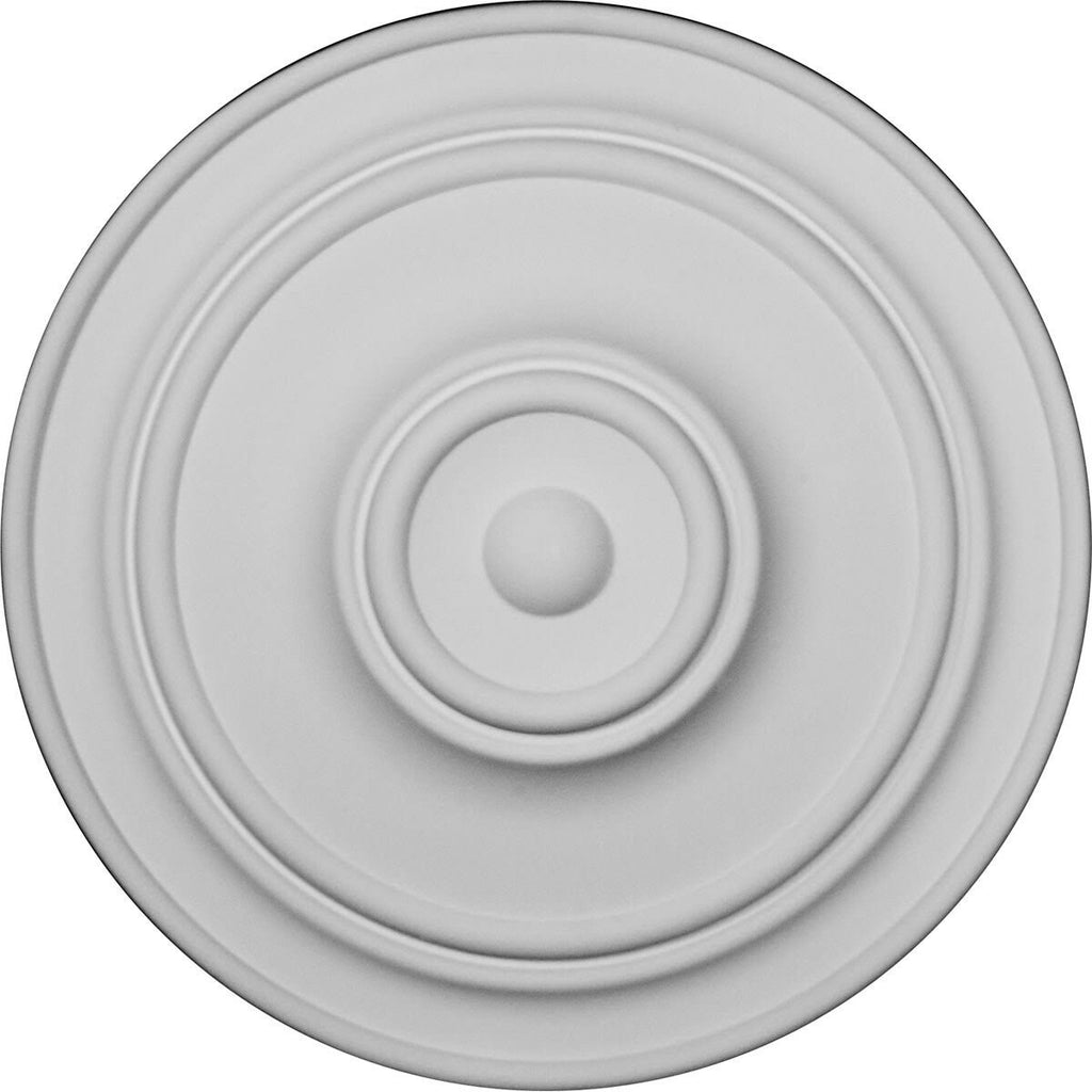 21 7/8 inch x 2 3/8 inch Hand-Painted Jet Black Ceiling Medallion F67783