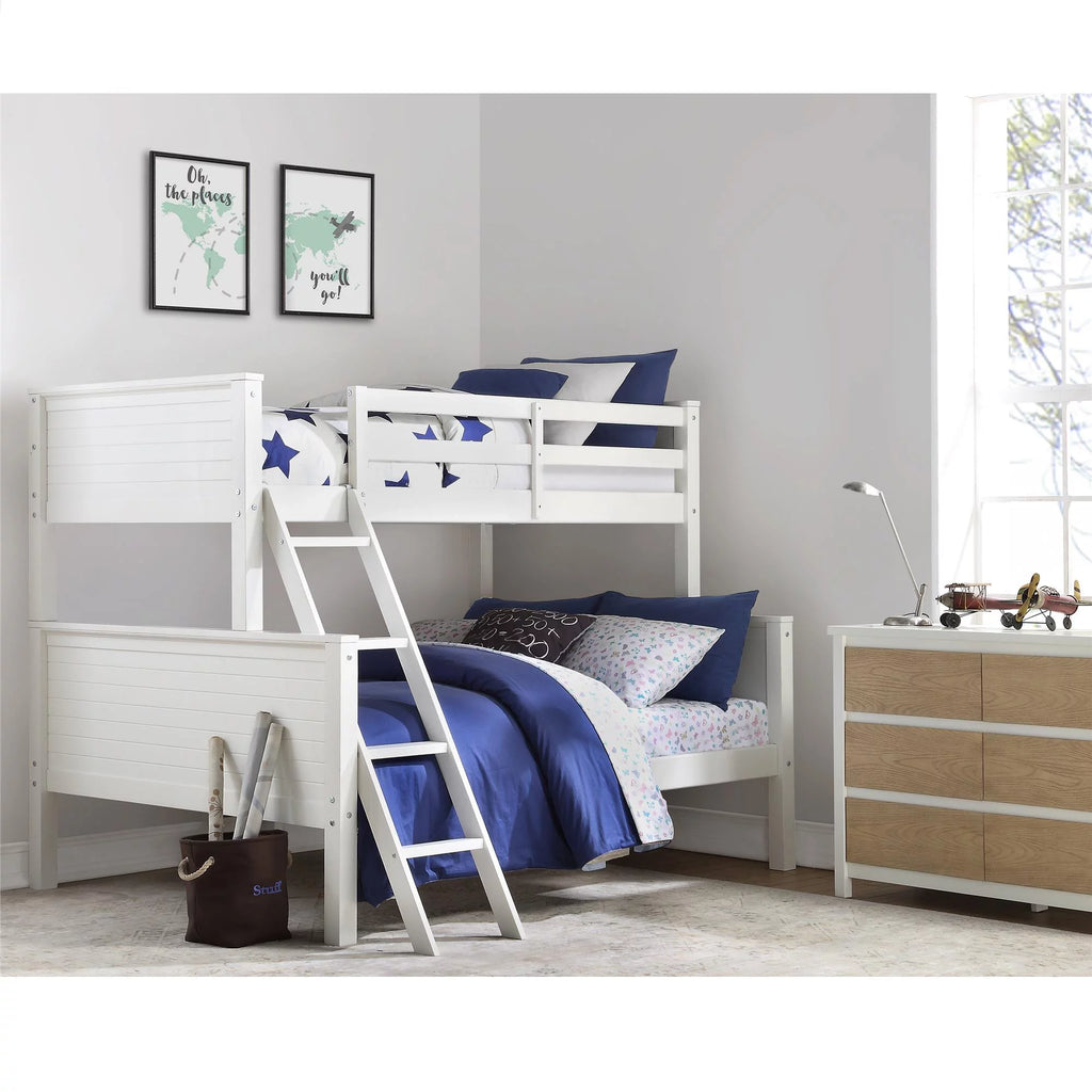 White Convertible Wood Bunk Bed S50453