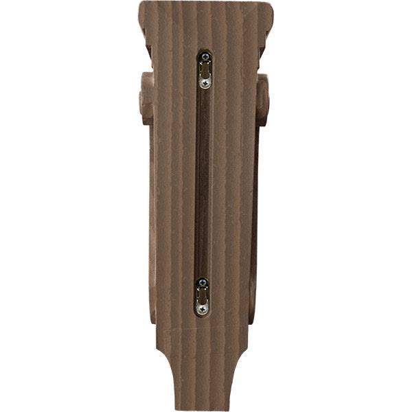 5 1/8 inchw x 3 3/8 inchd x 15 1/2 inchh Medium Acanthus Wood Corbel, Walnut V51839