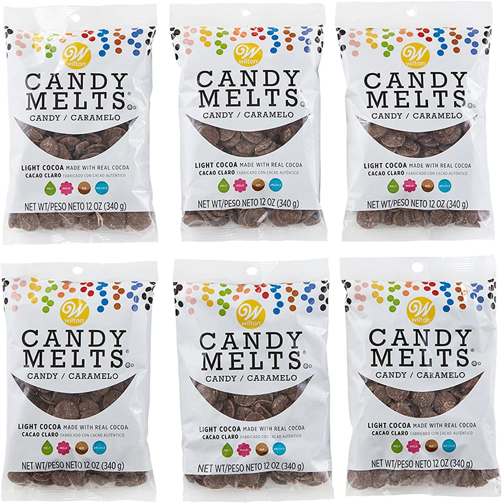 12 oz Light Cocoa Candy Melts, 6-Count F43137