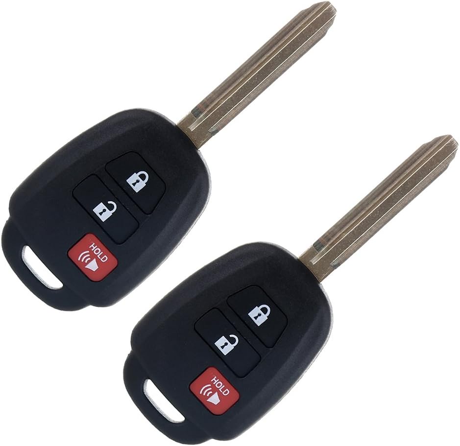 1pc 3 Buttons Keyless Remote Car Uncut Transmitter Key Fob for Toyota RAV4 Prius C Prius V HYQ12BDM Pack of 2 B48360