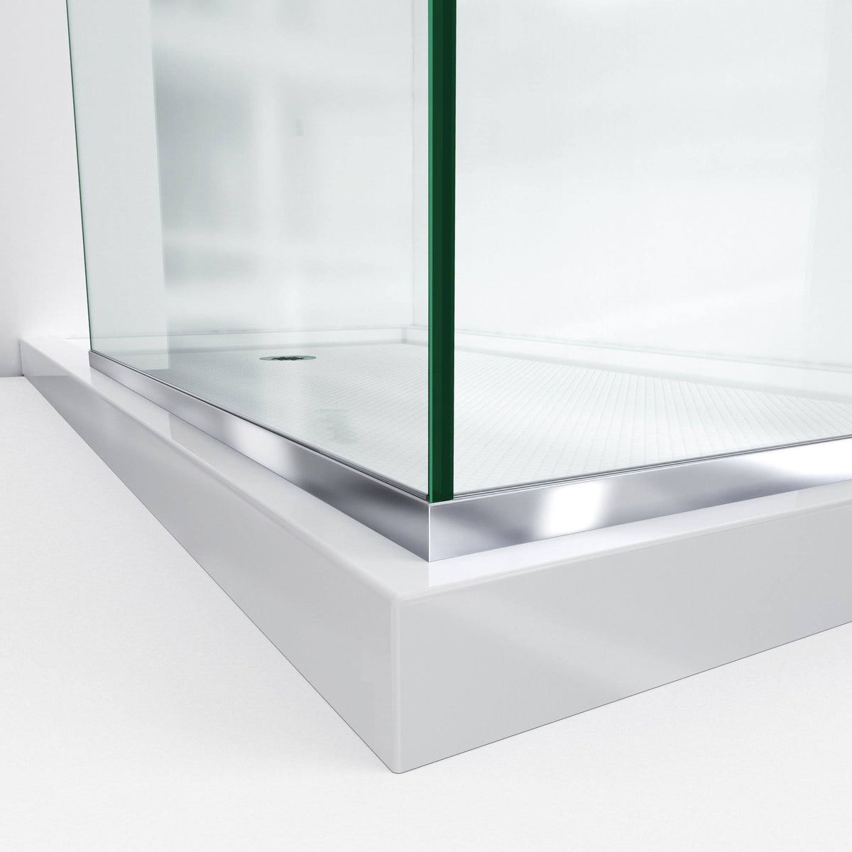 Frameless Shower Screens 30 in. W x 72 in. H Each, Satin Black R17222