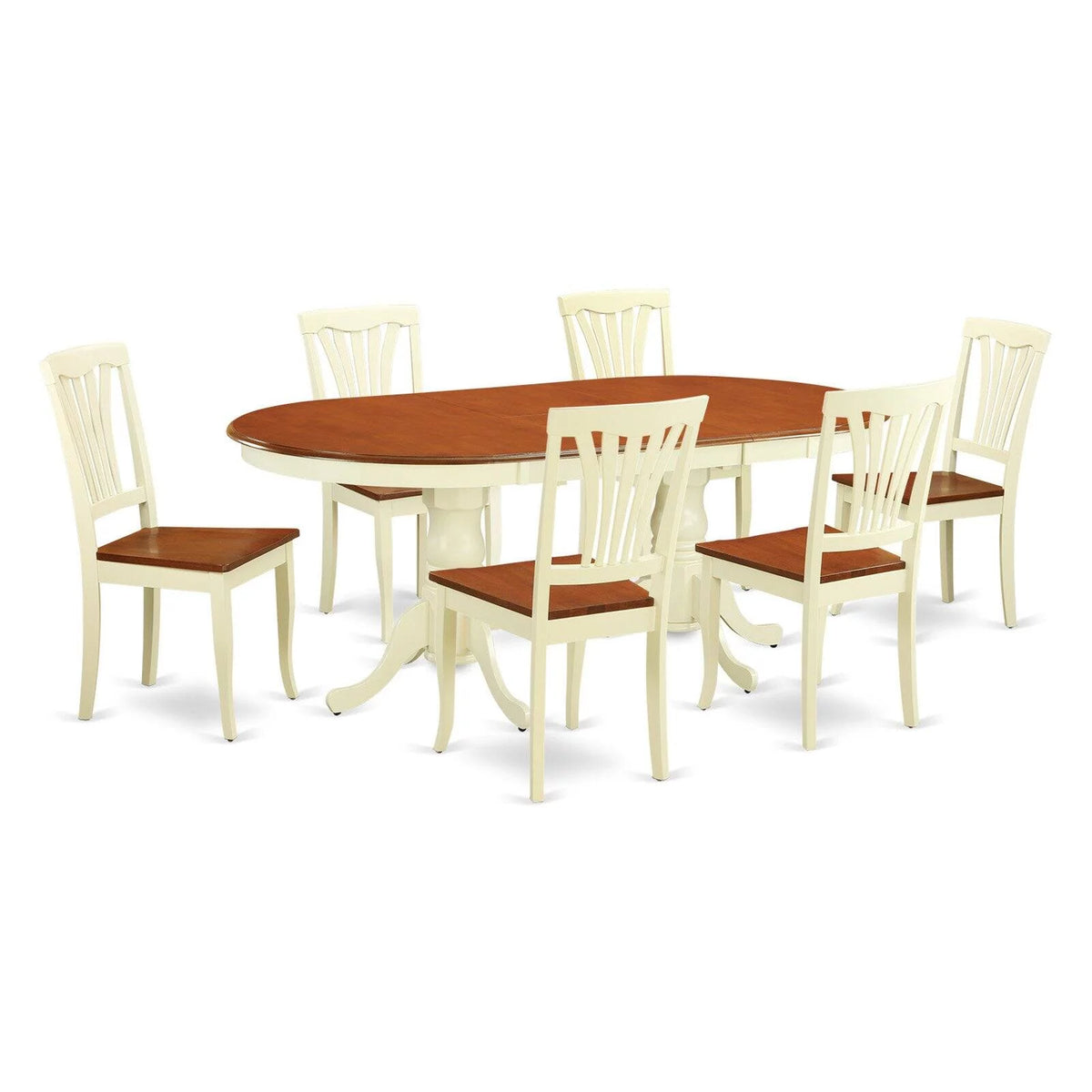 7 Piece Wood Dining Room Table Set L175