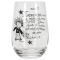 16 ounce Glass Stemless Wine Glass F34929