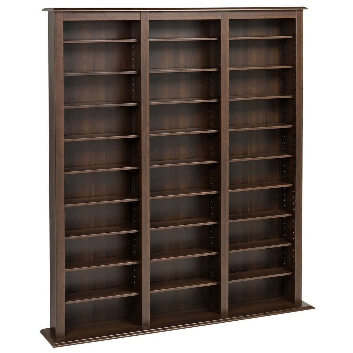 Triple Media Storage Rack in Espresso Z937194