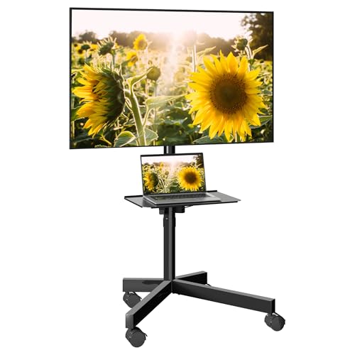 23-60 Inch Rolling TV Cart with Locking Wheels C787237