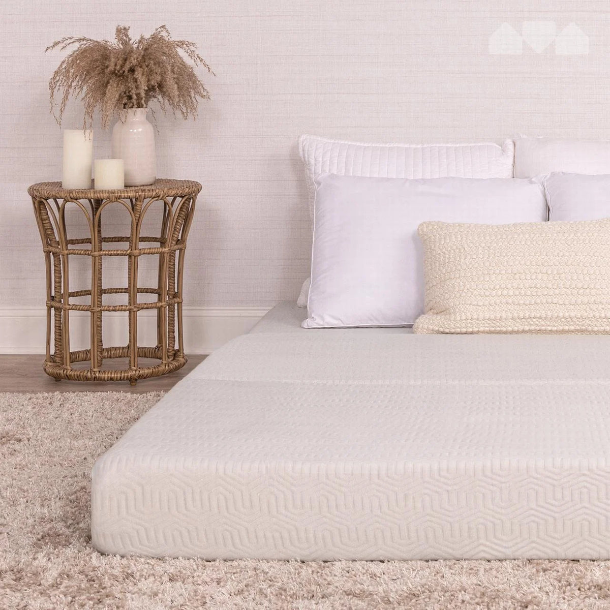 4-Inch Foam Tri Folding Mattress with Washable Cover, Full Size H541606