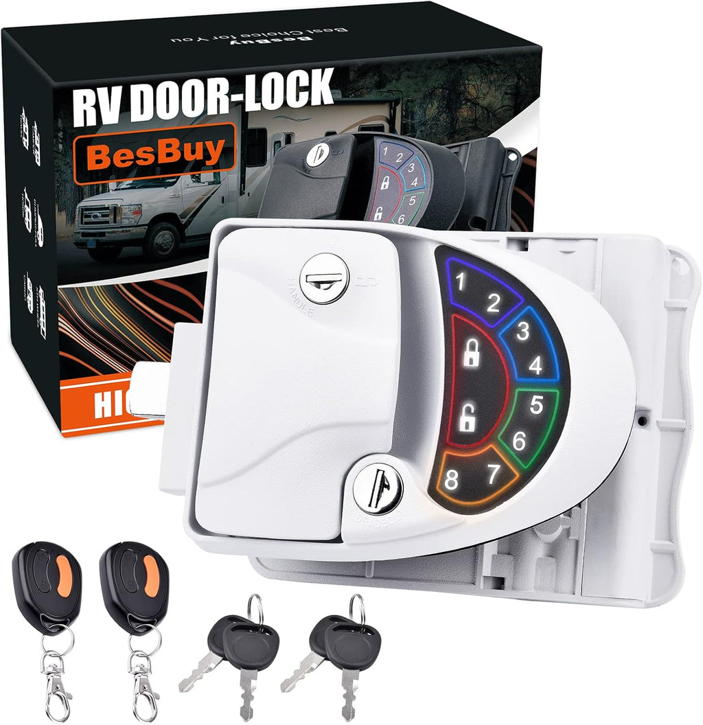 Keyless Entry RV Door Lock White K480996
