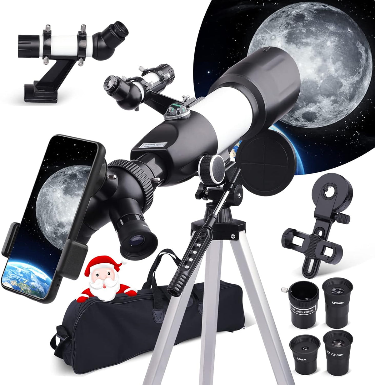 Telescope with Tripod and Phone Photography Holder A66546