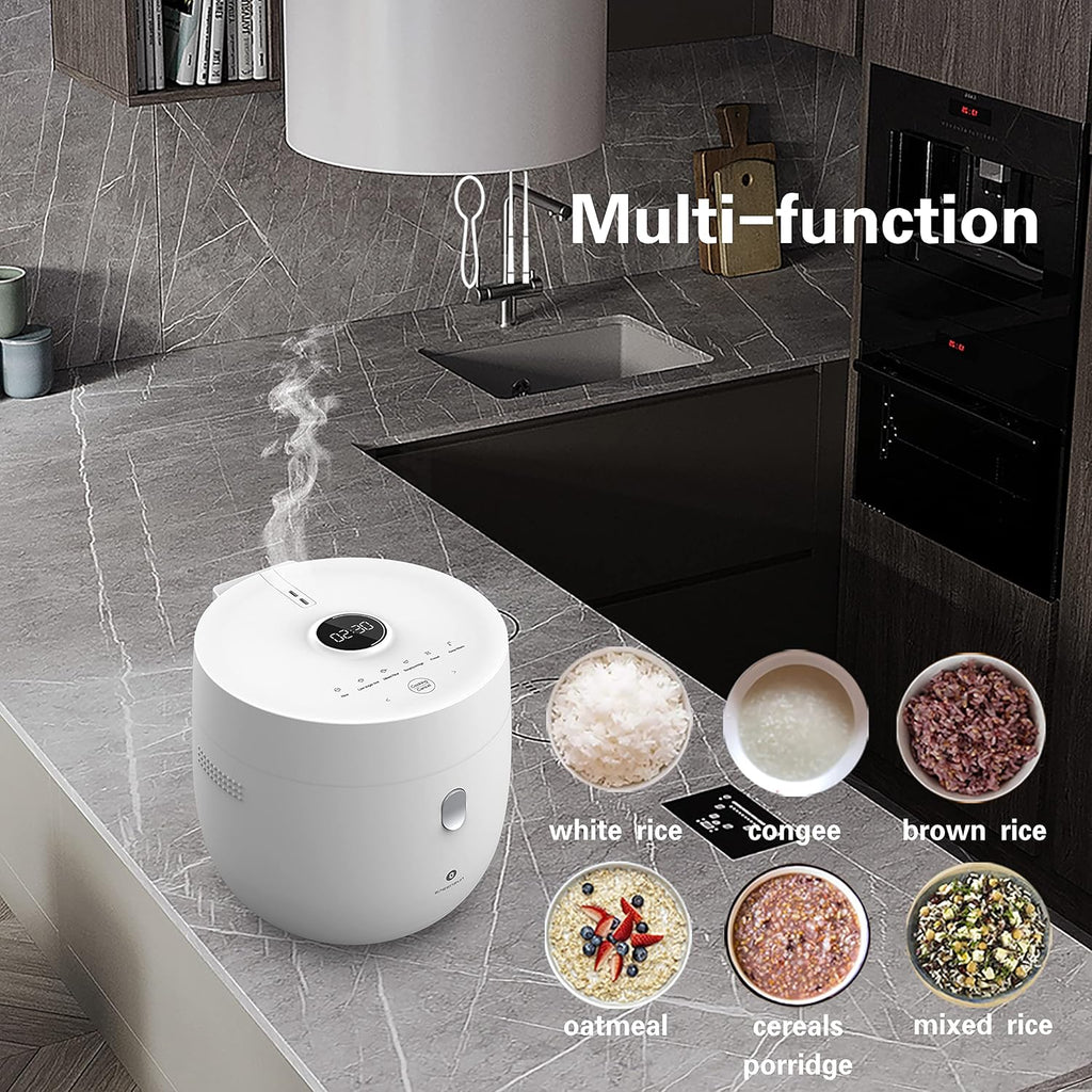 4 Cups Uncooked Digital Rice Cooker with Nonstick Inner Pot R946