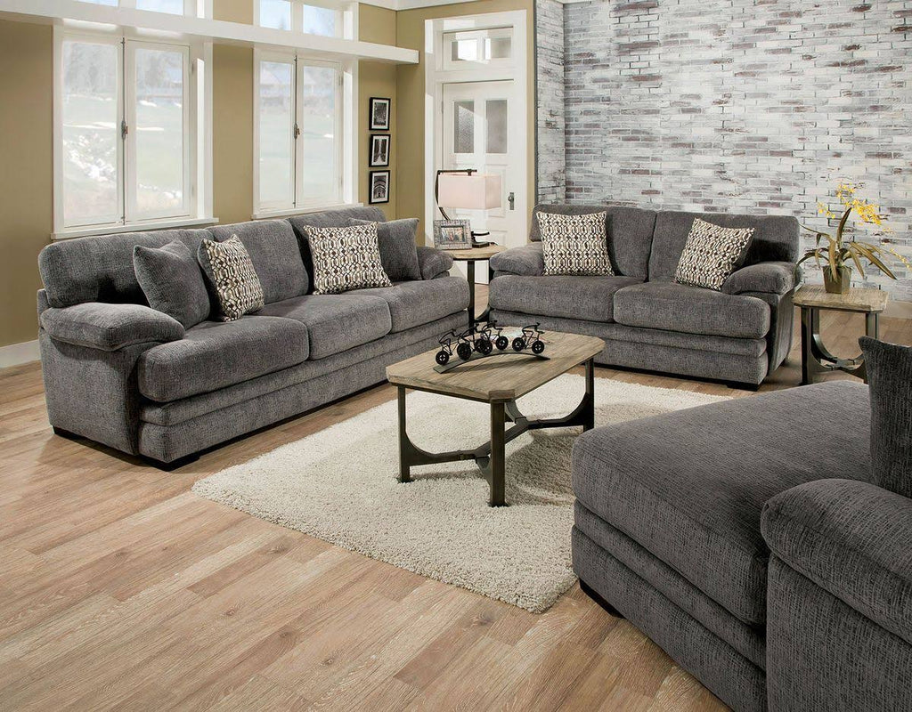 Gray Loveseat U603188