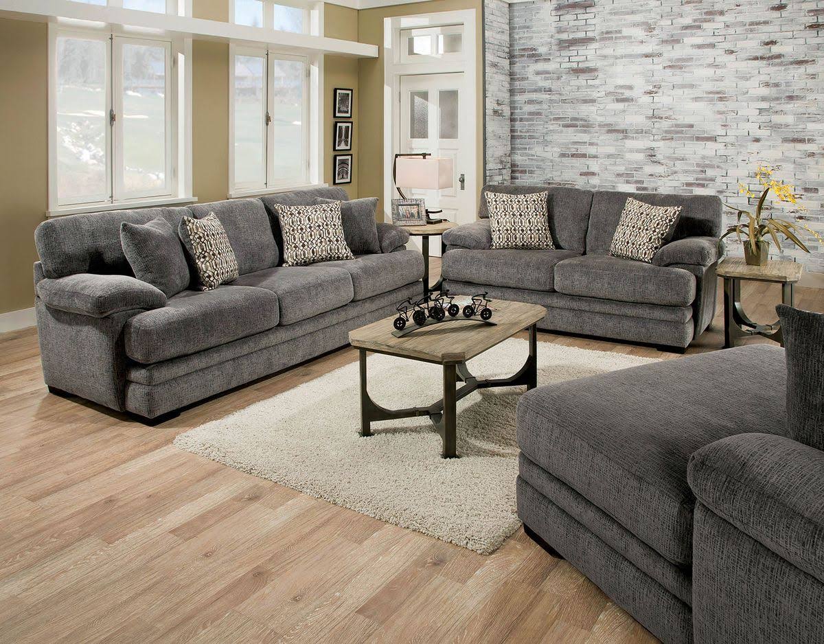 Gray Loveseat U603188