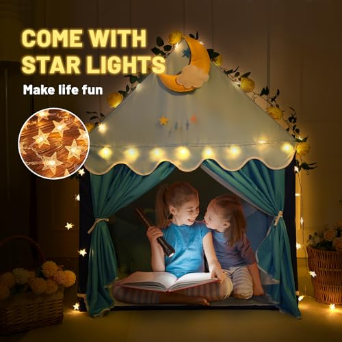 Pink Kid Tent with Mat and Star Lights K742