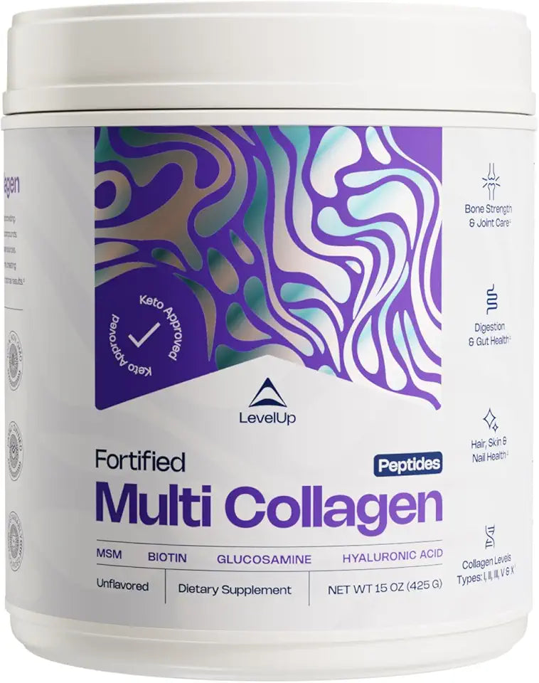 Multi Collagen with Biotin MSM Hyaluronic Acid Glucosamine Unflavored G839254
