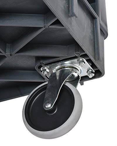 2-Shelf Plastic Utility Cart with 5 inch Casters H67960