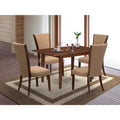 5-piece Mahogany Wood Dining Table Set Z690468
