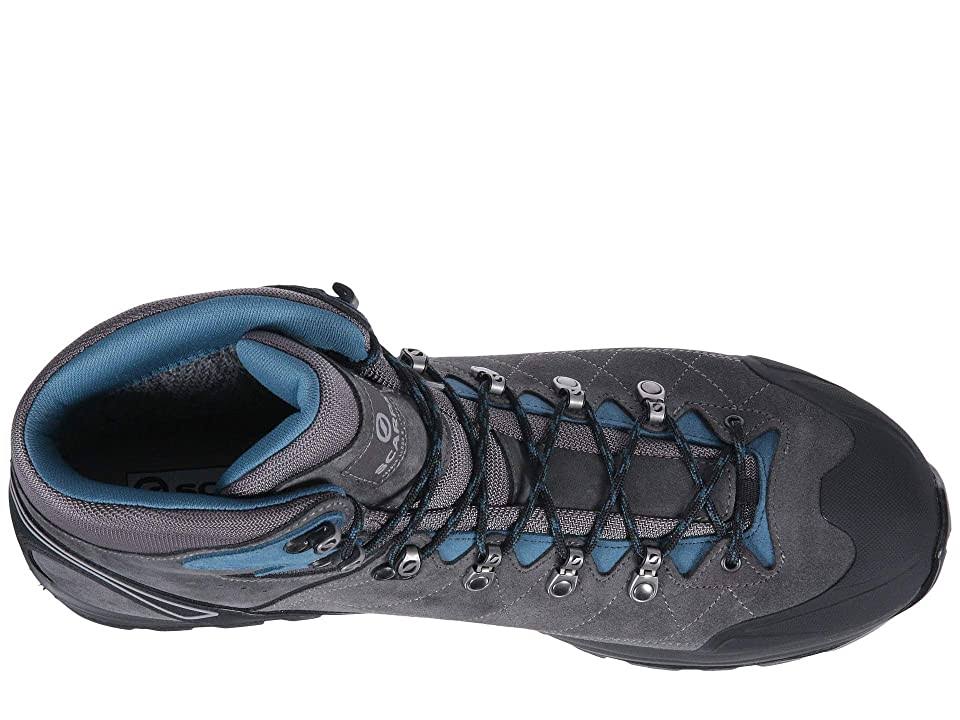Wide Men's Shark Grey/Lake Blue Hiking Boots X7148