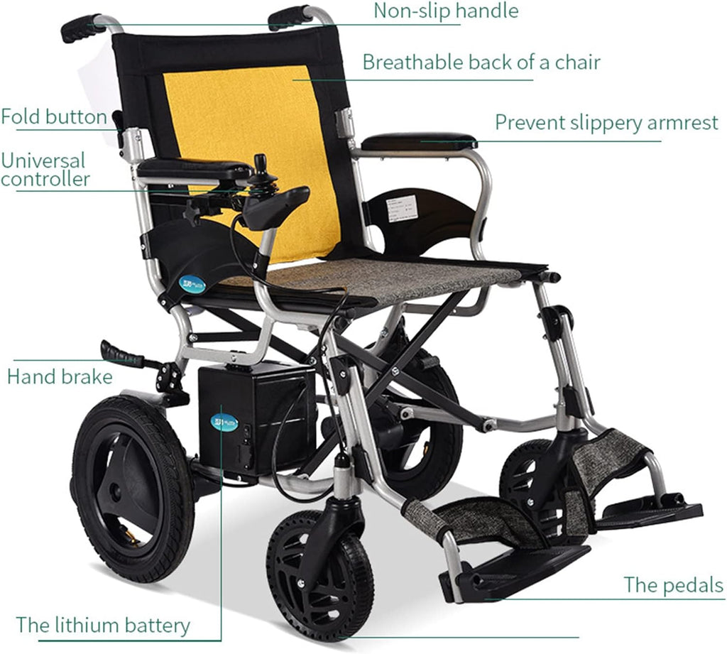 Lightweight Folding Electric Wheelchair Q404