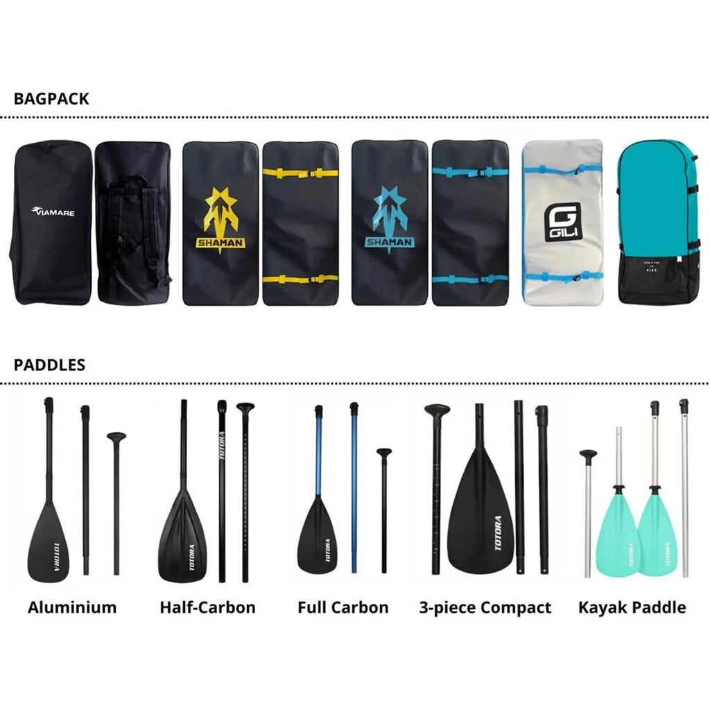 Inflatable Stand Up Paddle Board with 3 Fin, Pump, Safety Leash, Backpack and Paddle Q782369