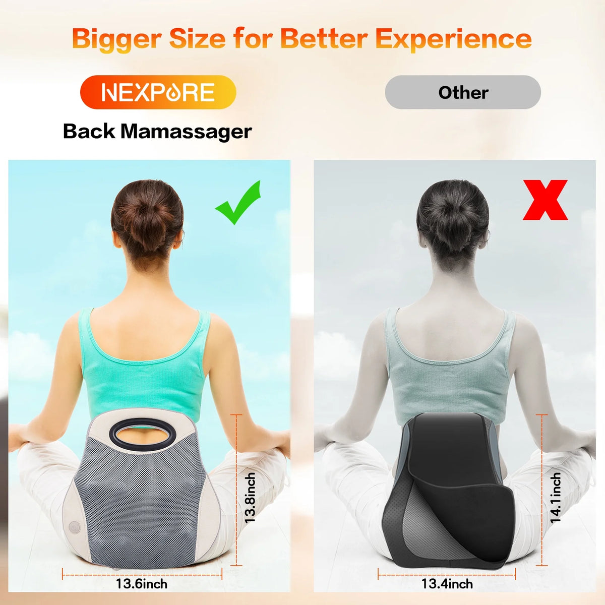 Heated 3D Kneading Massager H217