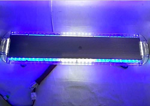 72 LED Car Truck Roof Beacons Emergency Warning Strobe Light Bar 12-24V Blue Red C264599