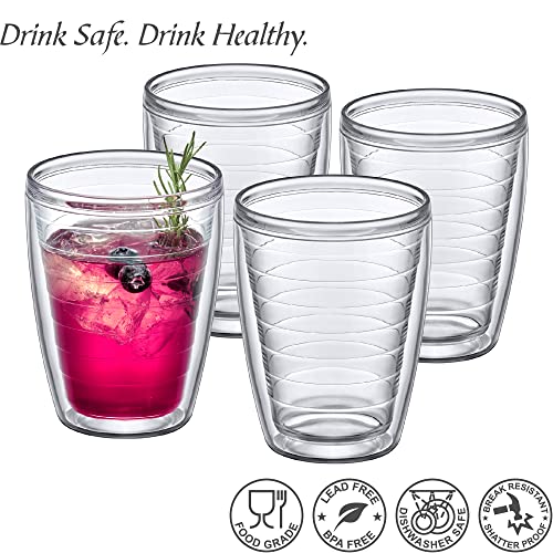16-Ounce Insulated Plastic Tumblers Set of 4 I23193