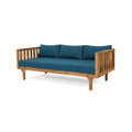 Acacia Wood 3 Seater Daybed with Cushions E338604
