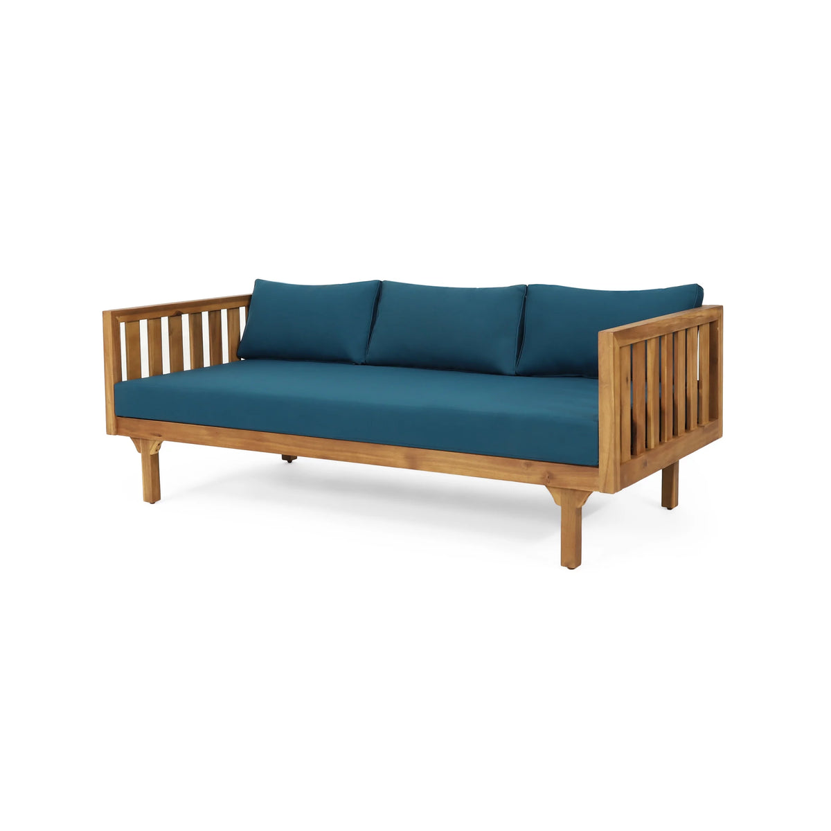 Acacia Wood 3 Seater Daybed with Cushions E338604