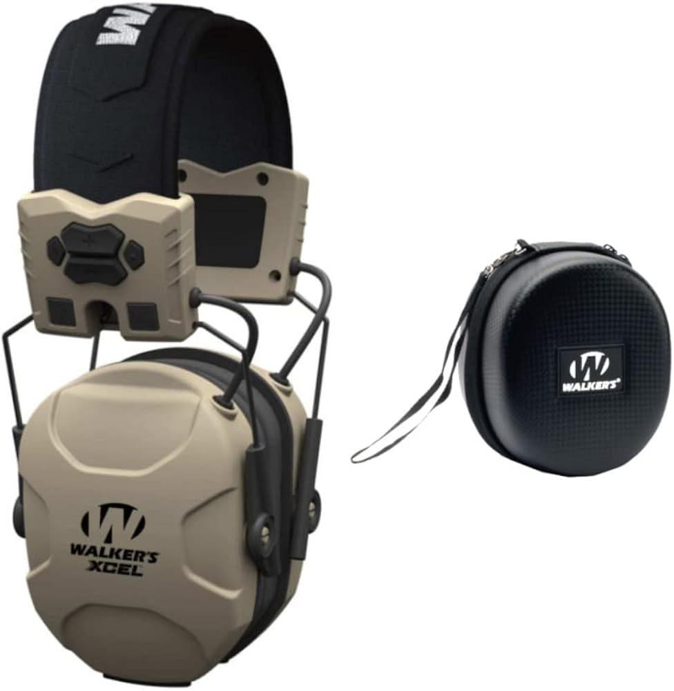 Electronic Shooting Hearing Protection Muff with Protective Case J173059