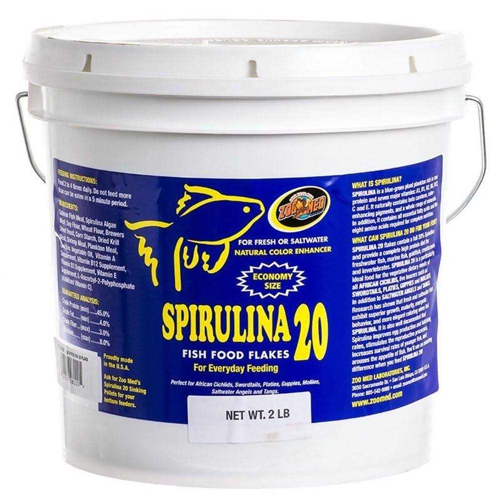 Spirulina 20 Fish Food Flakes M589