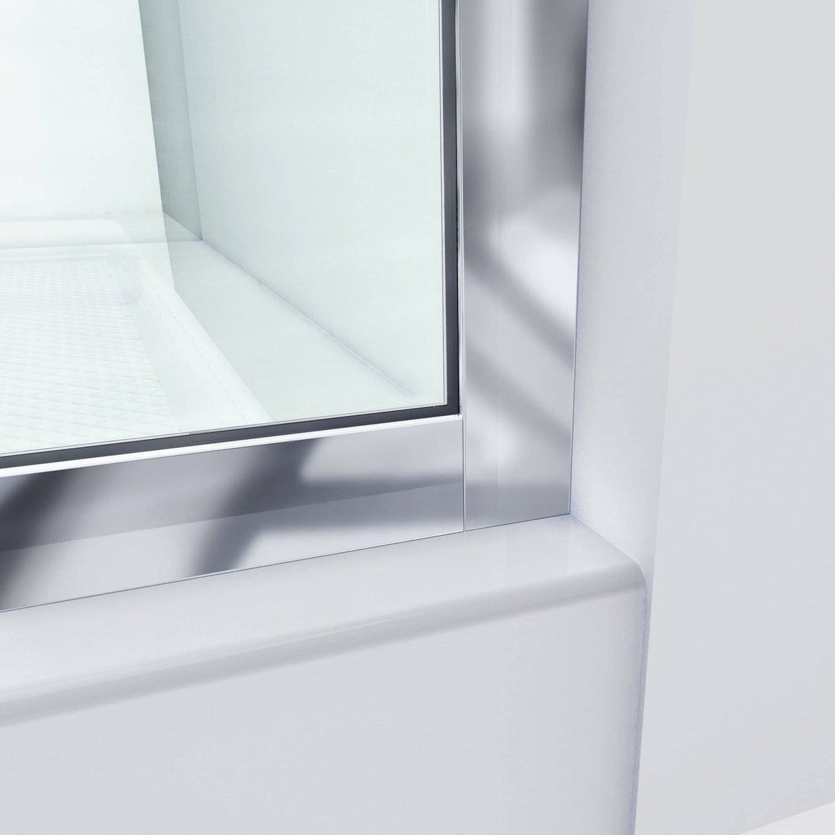 Frameless Shower Screens 30 in. W x 72 in. H Each, Satin Black R17222