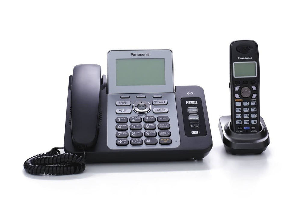 Two Line Dect 6.0 Expandable Digital Cordless Phone M6679