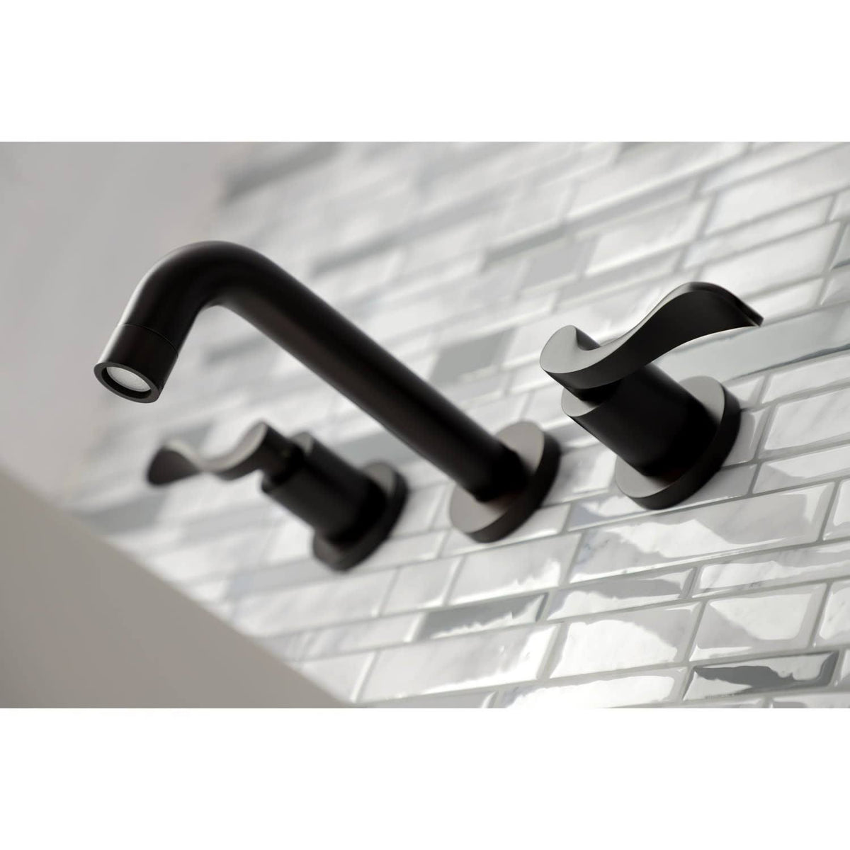 Polished Nickel Wall Mount Bathroom Faucet S545