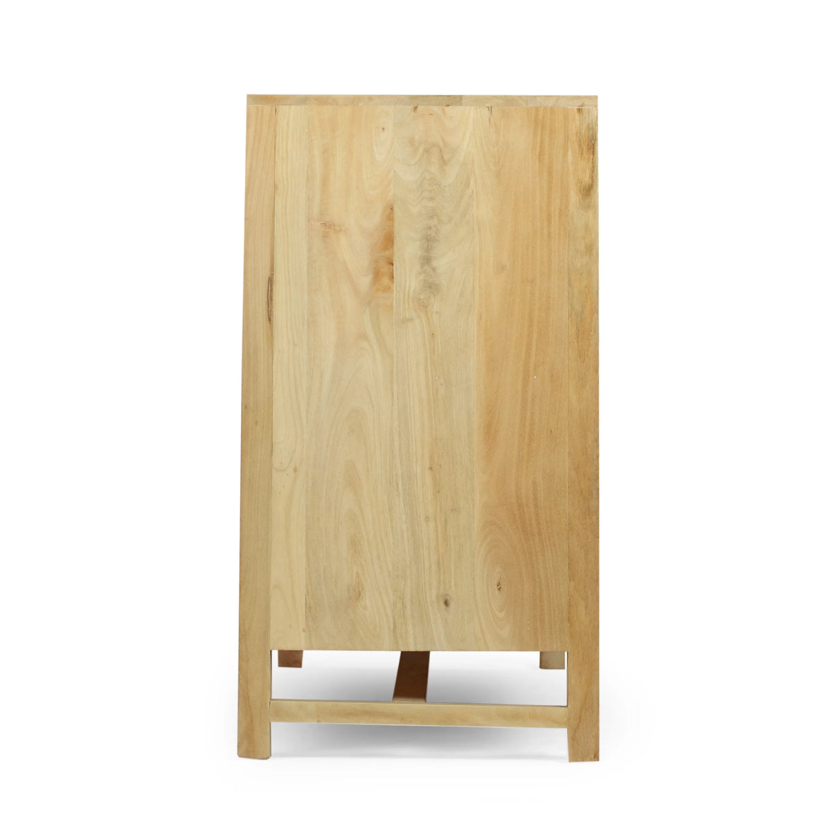 2 Door Mango Wood Cabinet with Wicker Caning N6466
