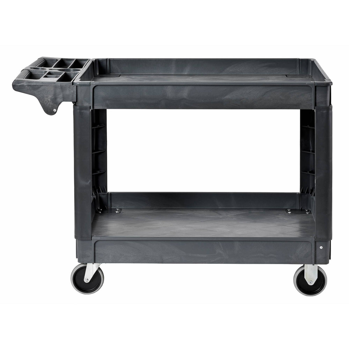 2-Shelf Plastic Utility Cart with 5 inch Casters H67960