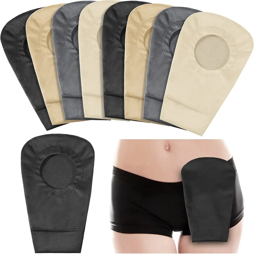 8 Pieces Ostomy Bag Cover Washable Pouch Liner J711693