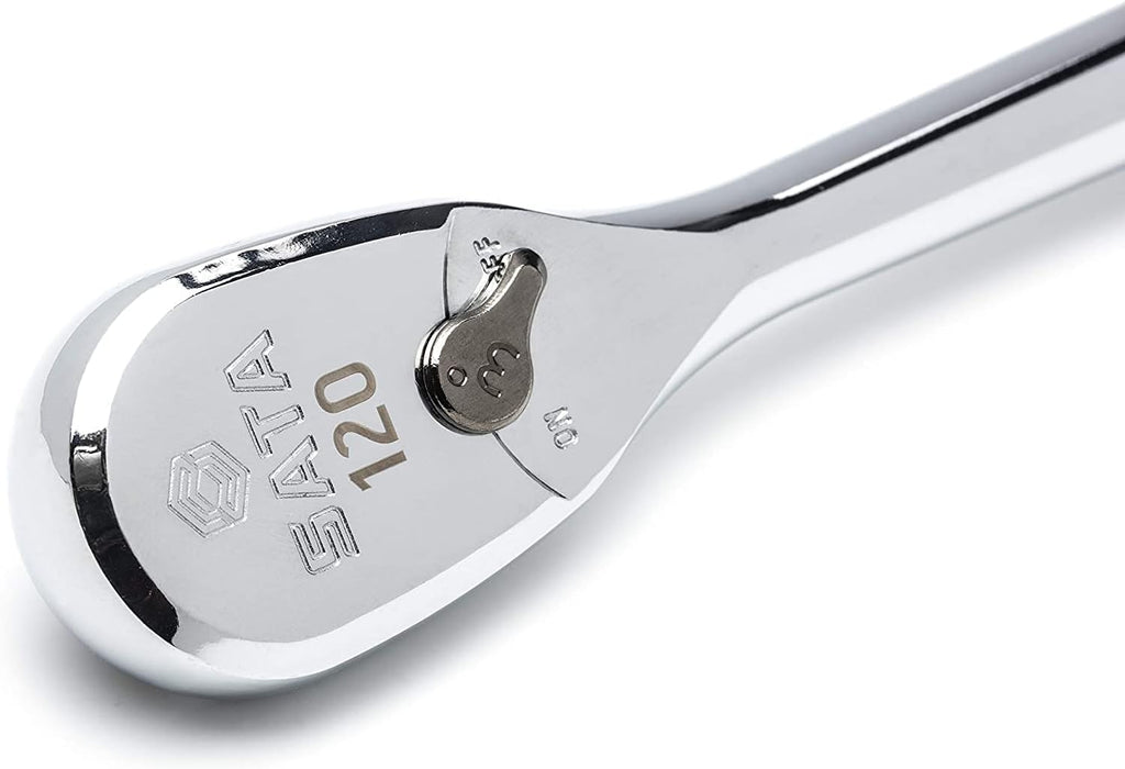 120P Professional Ratchet Set with On/Off Switch and Dual-Pawl 60-Tooth Teardrop Head A2361