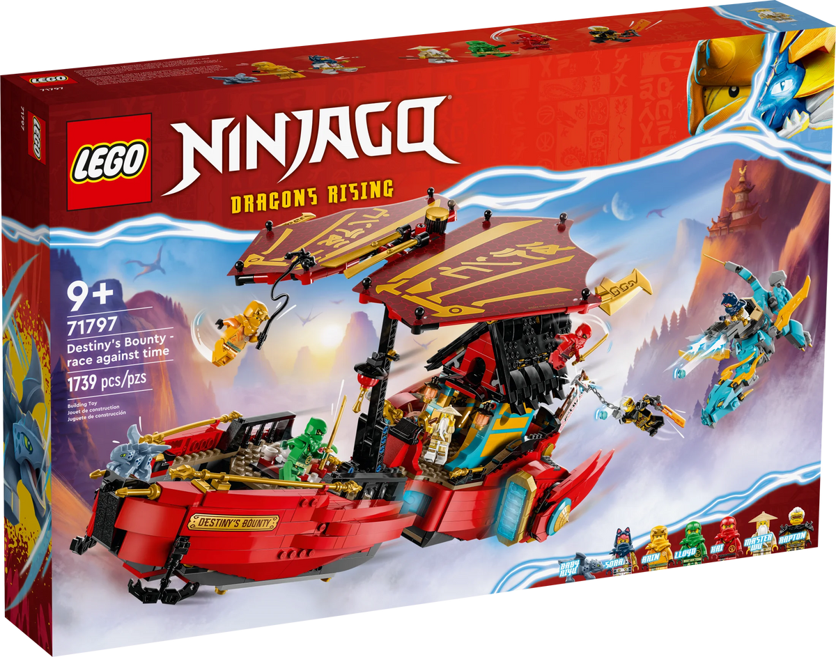 Building Toy with Ninja Airship, 2 Dragons and 6 Minifigures H221