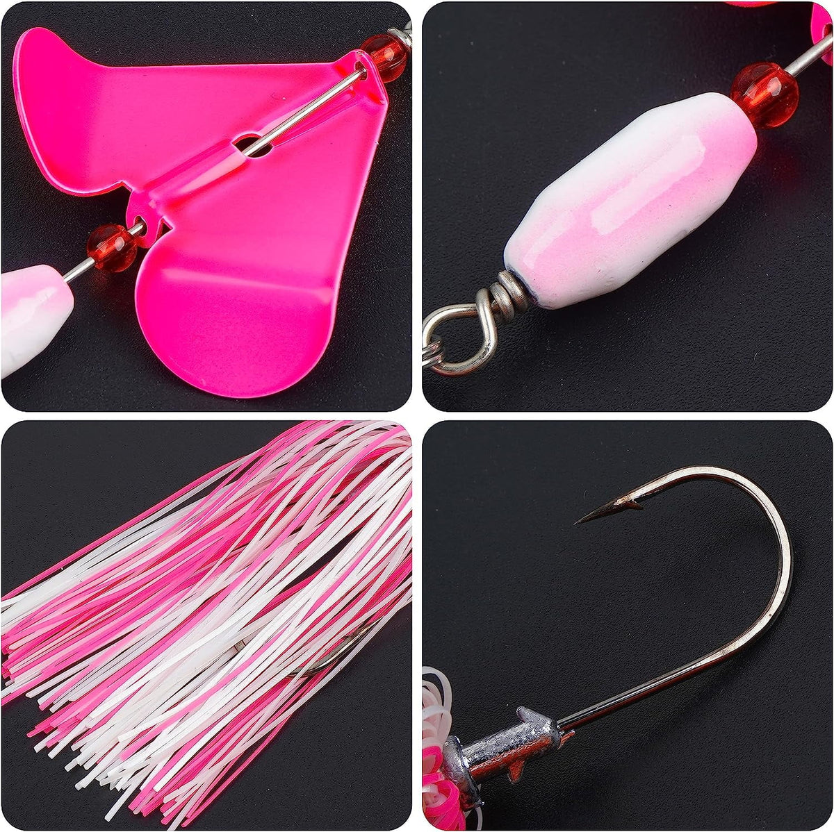 6pcs Metal Spinnerbait Fishing Lures I6566