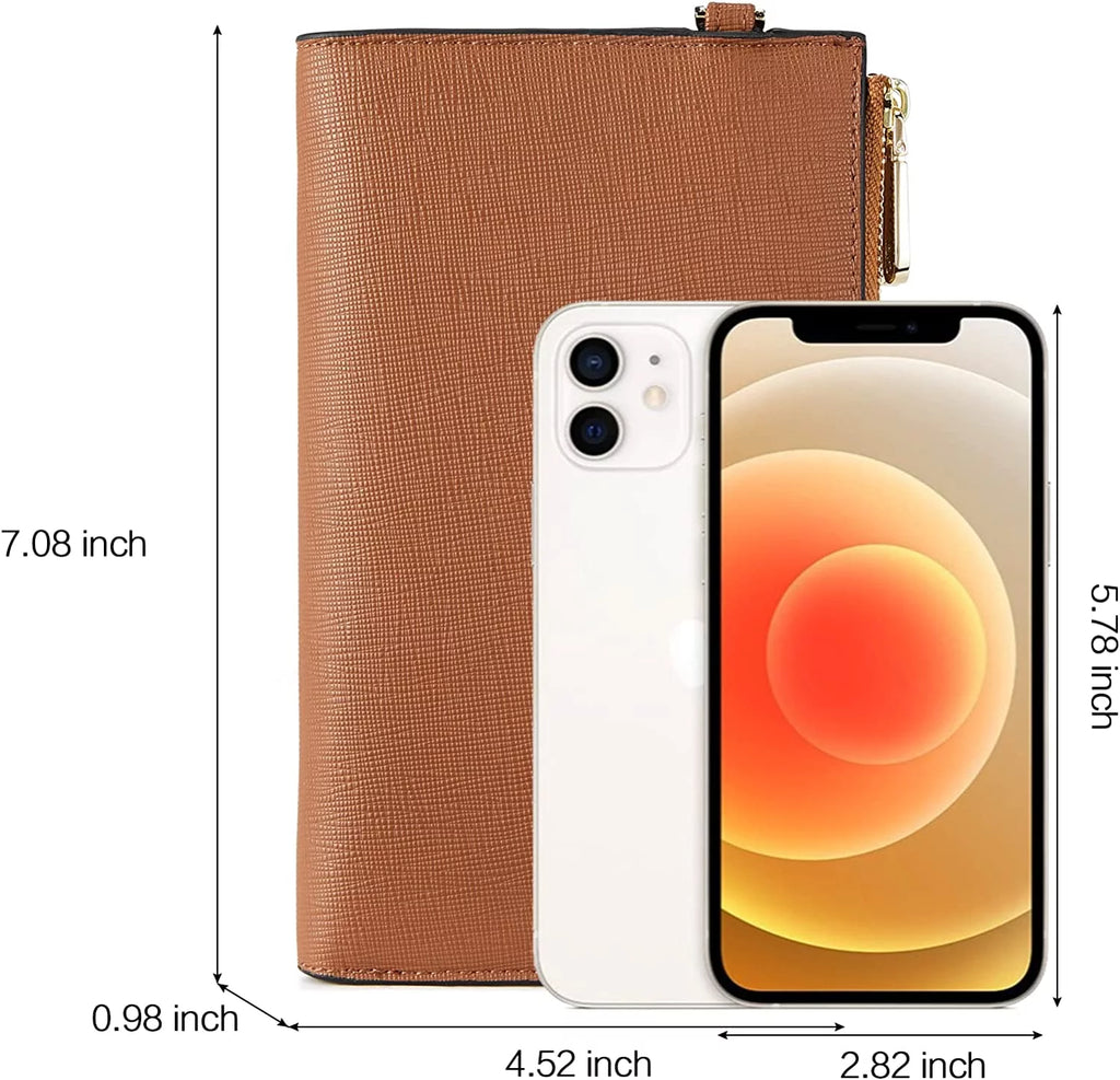 Large Capacity Leather Credit Cards Holder Phone Clutch E392