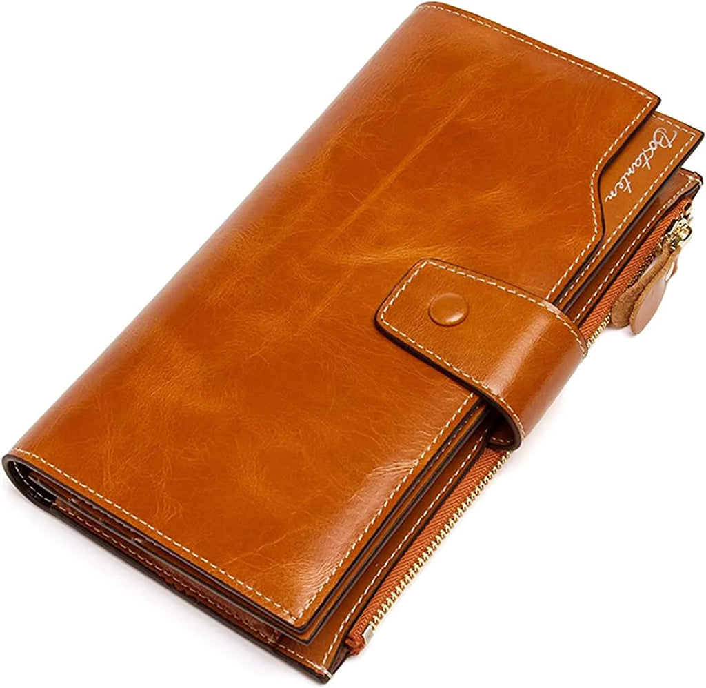 Large Capacity Leather Credit Cards Holder Phone Clutch E392